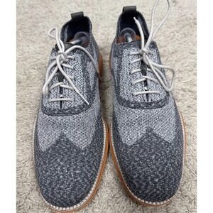 Cole Haan Zerogrand Stitchlite Wingtip Oxford Gray Shoes Men's 11.5 M Comfort